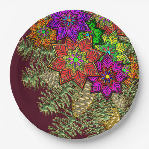 WeihnachtsBouquet Pappteller