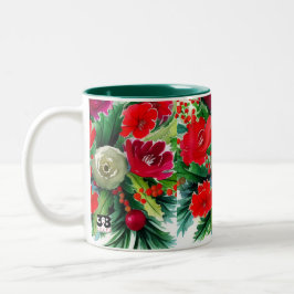 WeihnachtsBouquet Zweifarbige Tasse