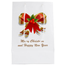 Weihnachtsbow-Geschenktasche Mittlere Geschenktüte