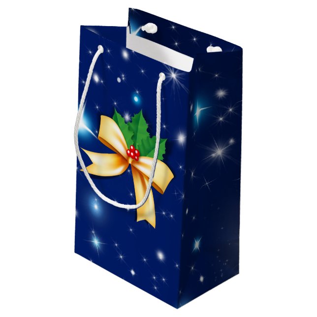 Weihnachtsbow Kleine Geschenktüte (Rückseite Schrägansicht)