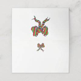 Weihnachtsbow-Platzkarte Platzkarte