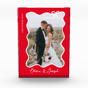 Weihnachtsbow   Wavy Red Foto Frame