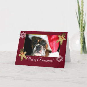 Weihnachtsboxer Feiertagskarte