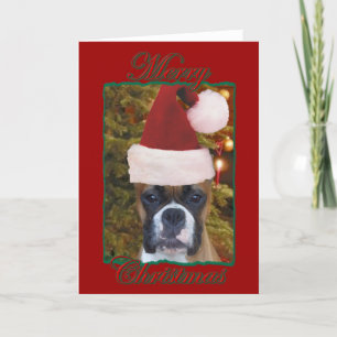 Weihnachtsboxer-Grußkarte Feiertagskarte