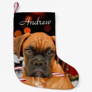 Weihnachtsboxer-HundeStrumpf Kleiner Weihnachtsstrumpf
