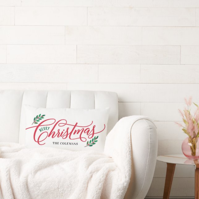 Weihnachtsbranchen Holiday Custom Throw Kissen (Liege)