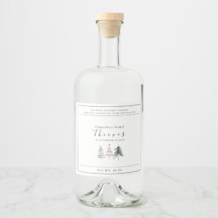 Weihnachtsbrand-Diebstahl-Label Alkoholflaschenetikett