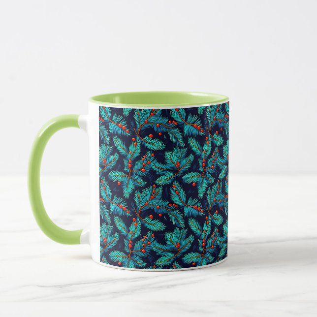 Weihnachtsbrand-Muster-82397 Tasse (Links)
