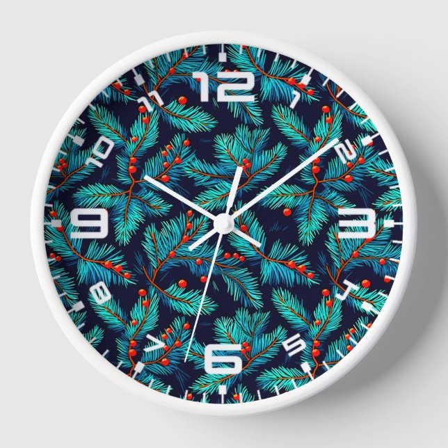 Weihnachtsbrand-Muster-82397 Uhr (Vorderseite)