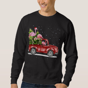 Weihnachtsbrand Santa Reindeer Red Truck Xmas P Sweatshirt