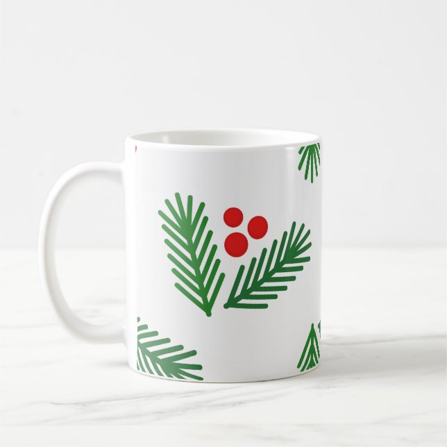 Weihnachtsbranntbeeren Kaffeetasse (Links)