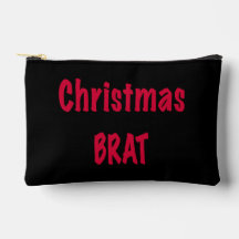 Weihnachtsbrat rot auf schwarz