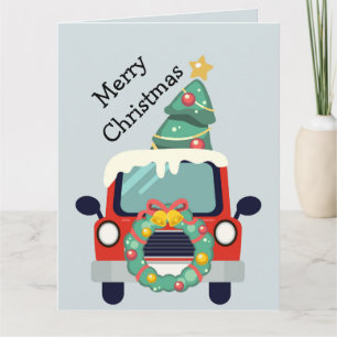 Weihnachtsbrauch im LKW-Fahrzeug Automobil Karte