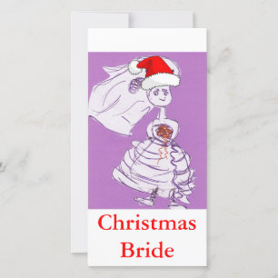 Weihnachtsbraut Feiertagskarte