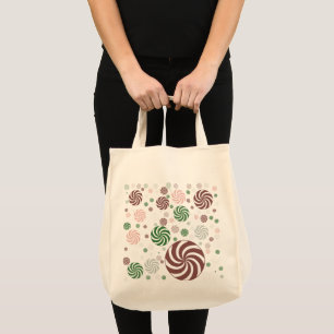 Weihnachtsbrezel-Muster-Tasche Cute Holiday Tragetasche
