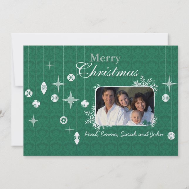 Weihnachtsbrief auf der Kronleuchter Weihnachtskar Einladung (Vorderseite)