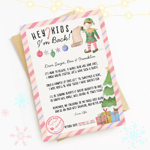 Weihnachtsbrief für Kinder vom zurückkehrenden Wei Einladung
