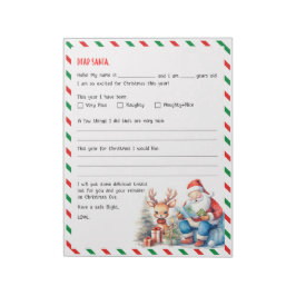 Weihnachtsbrief für Weihnachtsfestspiele Notizblock