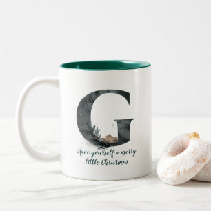 Weihnachtsbrief G Alphabet Kaffee Tasse
