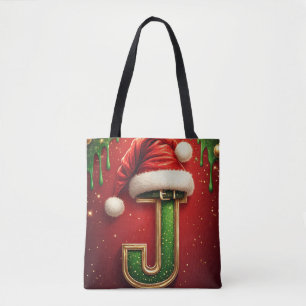 Weihnachtsbrief J mit immergrünem Festkranz 🎅