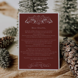 Weihnachtsbrief vom bezaubernden Roten Weihnachtsm