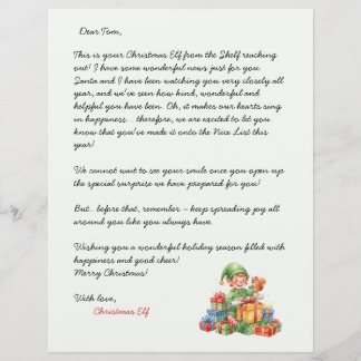 Weihnachtsbrief vom Weihnachtself