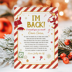 Weihnachtsbrief von Elf Ankunftsbrief Karte