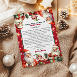 Weihnachtsbrief von Santa und Elf Personalisiert Einladung<br><div class="desc">Personalisierter Brief vom Weihnachtsmann. Geben Sie Ihrem Kind in diesem Jahr einen besonderen,  niedlichen Brief vom Weihnachtsmann. Sammlung: https://www.zazzle.com/collections/love_christmas_collection-119212194434211063</div>