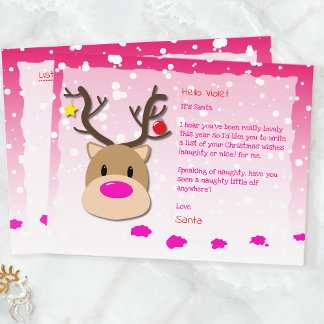 Weihnachtsbrief, Weihnachtsliste, Postkarte für Ki