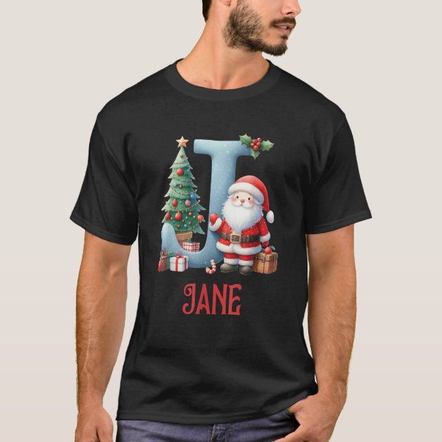 Weihnachtsbriefe Jane Winter Letter Girls Name T-Shirt (Vorderseite)