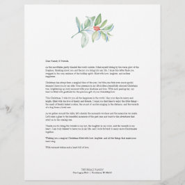 Weihnachtsbriefe zum Feiern Briefbogen