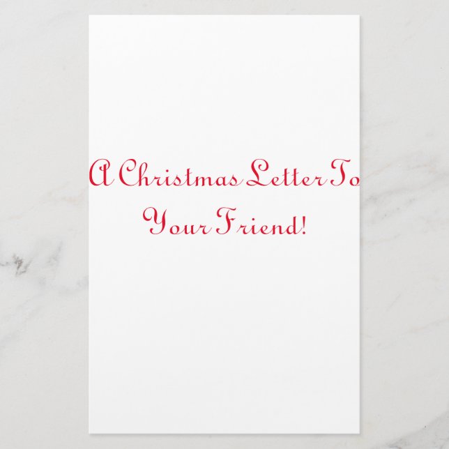 Weihnachtsbriefpapier Briefpapier (Vorderseite)