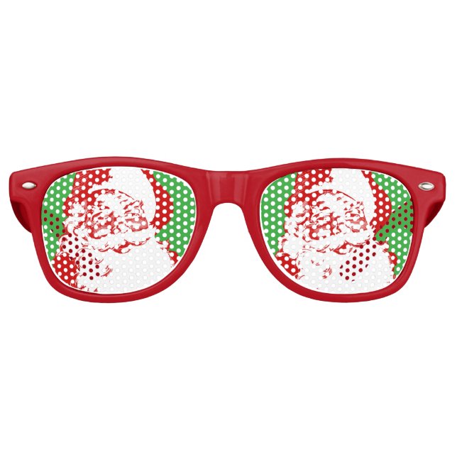 Weihnachtsbrille des Weihnachtsmanns Sonnenbrille (Vorderseite)