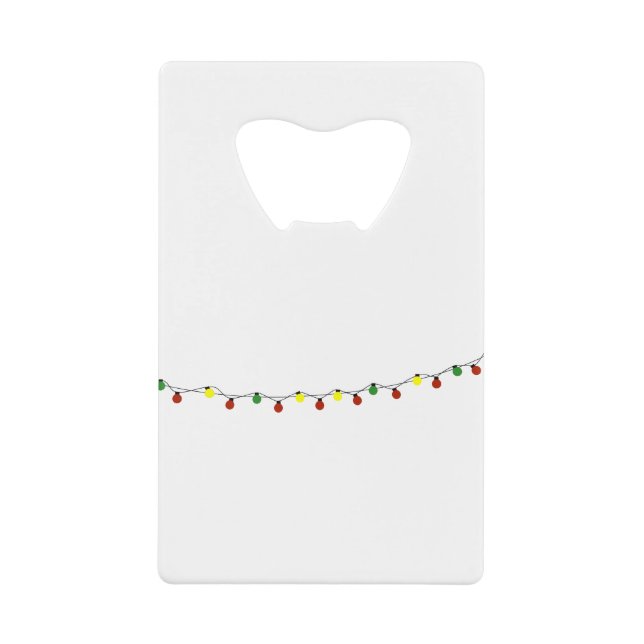 Weihnachtsbrille Geldbeutel Flaschenöffner (Vorderseite)