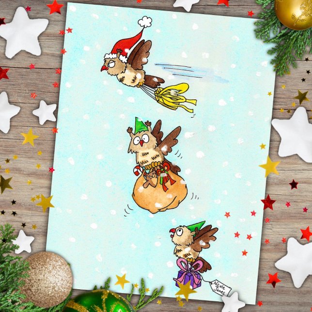 Weihnachtsbrille Postkarte (Von Creator hochgeladen)