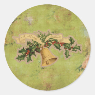 Weihnachtsbrille Runder Aufkleber