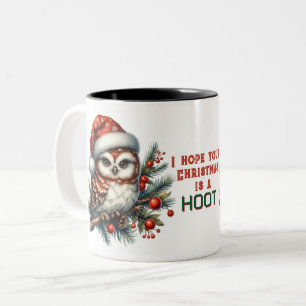 Weihnachtsbrillen Ich hoffe, dass deine Weihnachte Zweifarbige Tasse