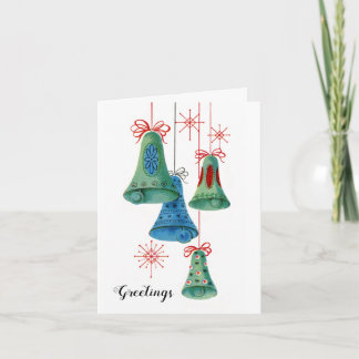 Weihnachtsbrillen Retro Holiday farbenfrohe Glocke Feiertagskarte