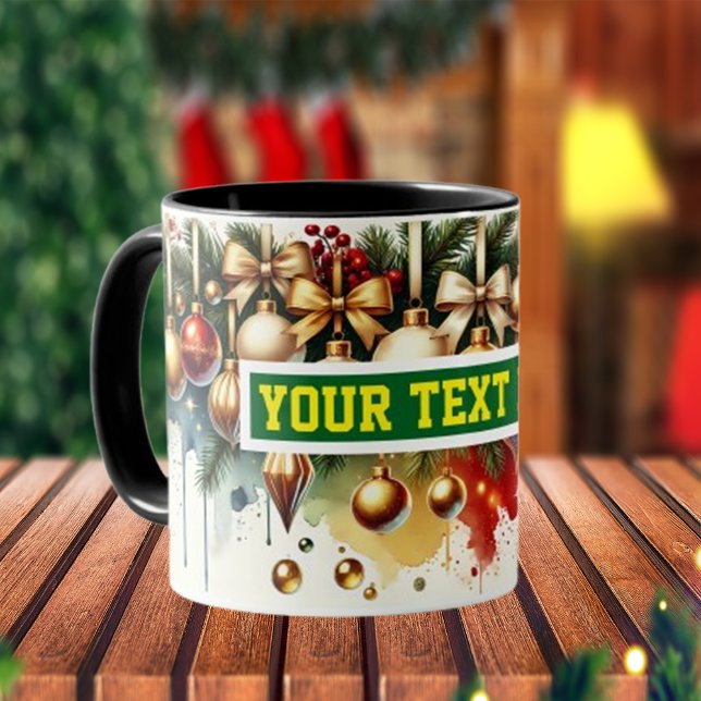Weihnachtsbrillen Wasserfarben Tasse (Von Creator hochgeladen)