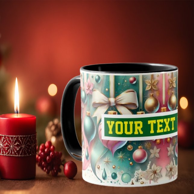 Weihnachtsbrillen Wasserfarben Tasse (Von Creator hochgeladen)