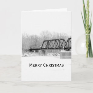 Weihnachtsbrücke Foto Template Card von Janz Feiertagskarte