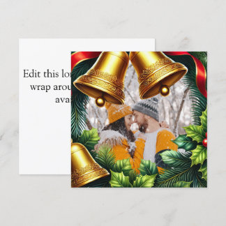 Weihnachtsbrunnen aus dem Foto Evergreen Feiertagskarte