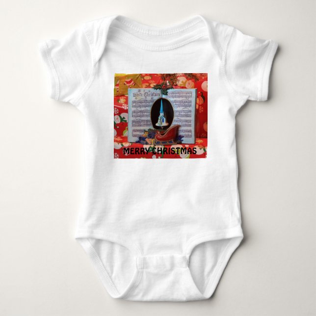 Weihnachtsbuch Baby Strampler (Vorderseite)