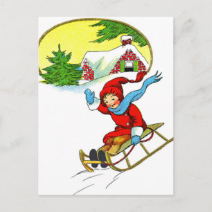 Weihnachtsbuch Feiertagspostkarte