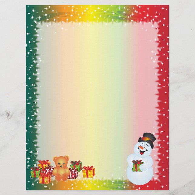 Weihnachtsbuch gerecycelt - Snowman Design (Vorderseite)