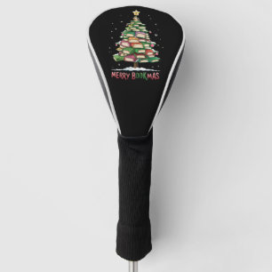 Weihnachtsbuch "Lover Tree Librarian Merry Bookmas Golf Headcover