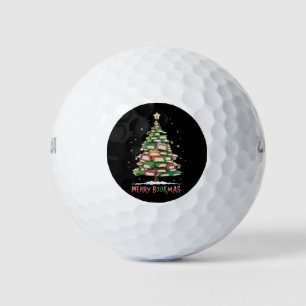 Weihnachtsbuch "Lover Tree Librarian Merry Bookmas Golfball