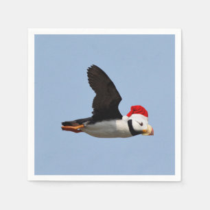 Weihnachtsbuch Napkin Puffin Serviette