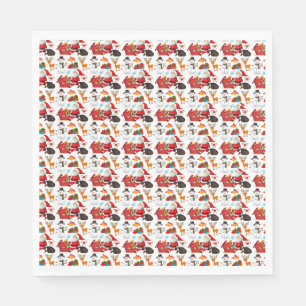 Weihnachtsbuch Napkin Serviette