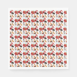 Weihnachtsbuch Napkin Serviette